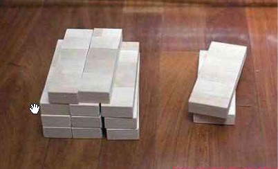 變廢為寶-用裝修剩下的地板塊手工制作創意書架